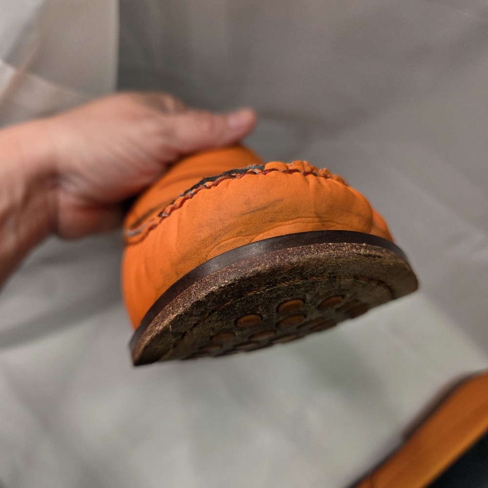 Cole Haan x NikeAir Monroe 12M Orange Reflective Penny Loafer Office Business - Picture 10 of 16